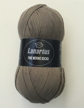 Lanartus Fine Merino Socks Taupe